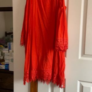 Cold shoulder beach cover up